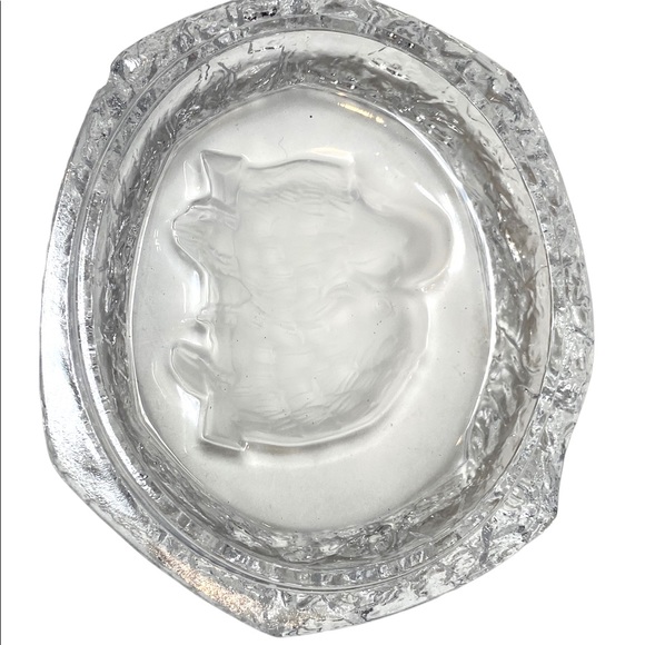 Cristal d'Arques les Inseparables Crystal Trinket Box Frosted Etched Love Birds - Picture 6 of 8